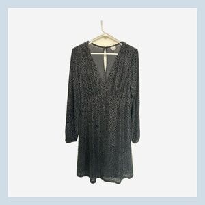 A New Day Velvet Polka Dot Dress